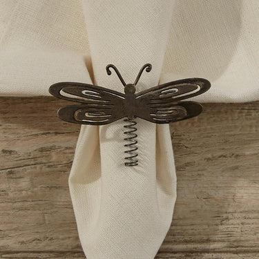 Dragonfly Napkin Ring - Set of 6 Park Designs - The Fox Decor